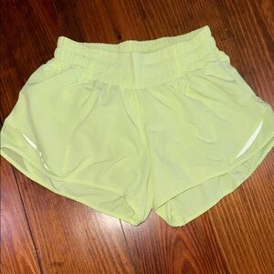 Women's Lime Green Athletic Shorts